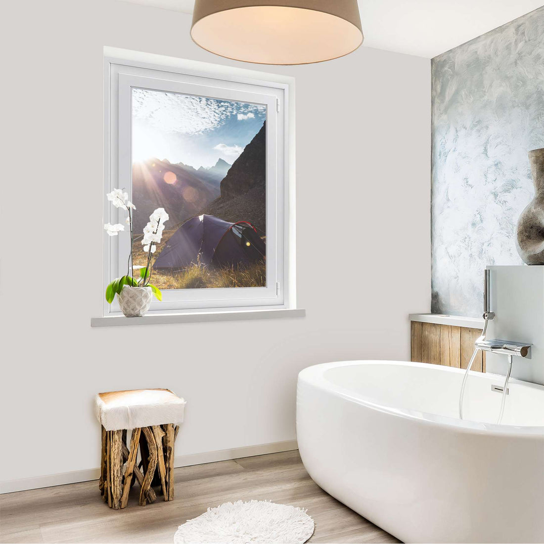 Fensterfolie [hoch] - Into the Wild - 70x100 cm - Bad