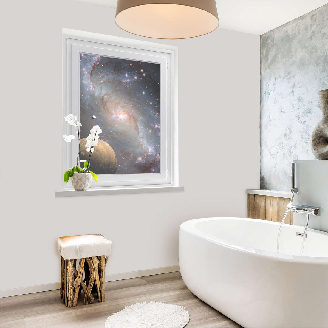 Fensterfolie [hoch] - Milky Way - 70x100 cm - Bad