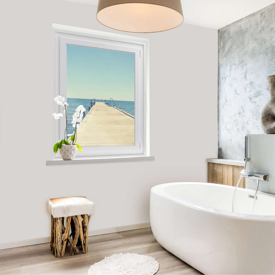 Fensterfolie [hoch] - Neustart - 70x100 cm - Bad