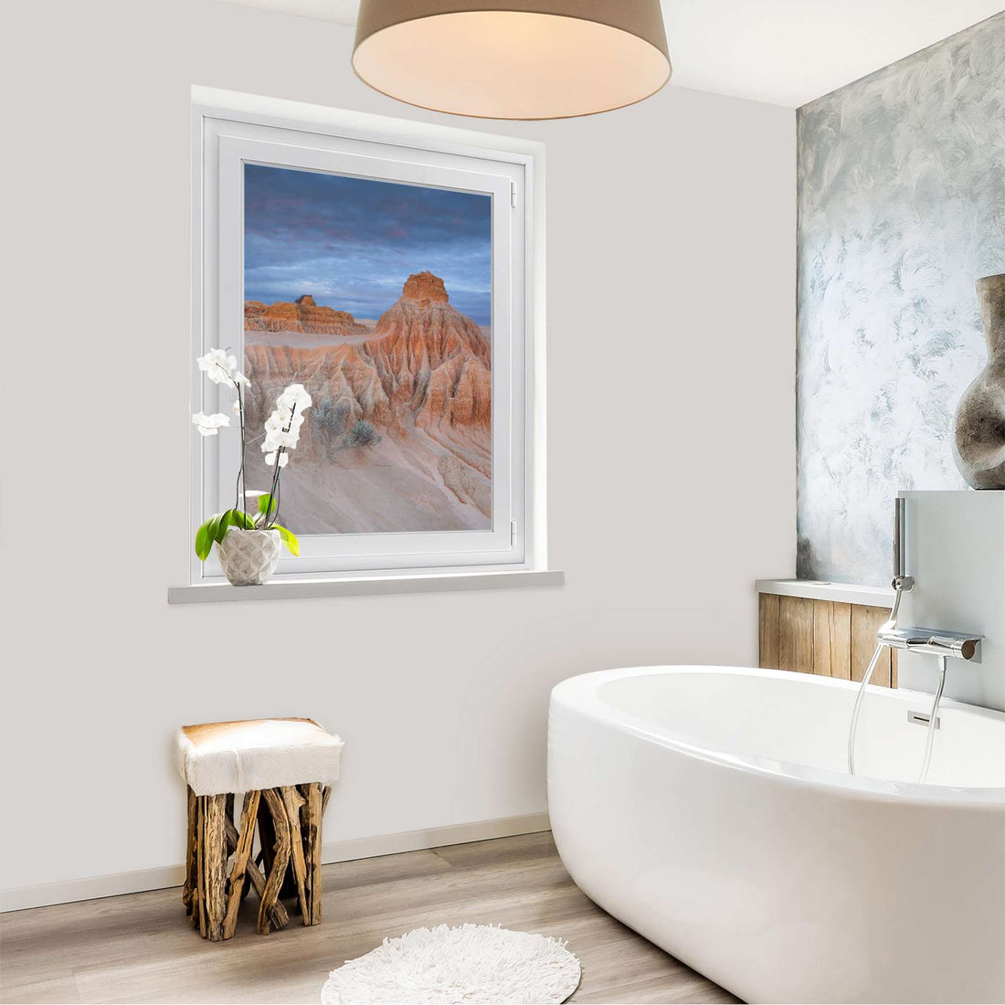 Fensterfolie [hoch] - Outback Australia - 70x100 cm - Bad