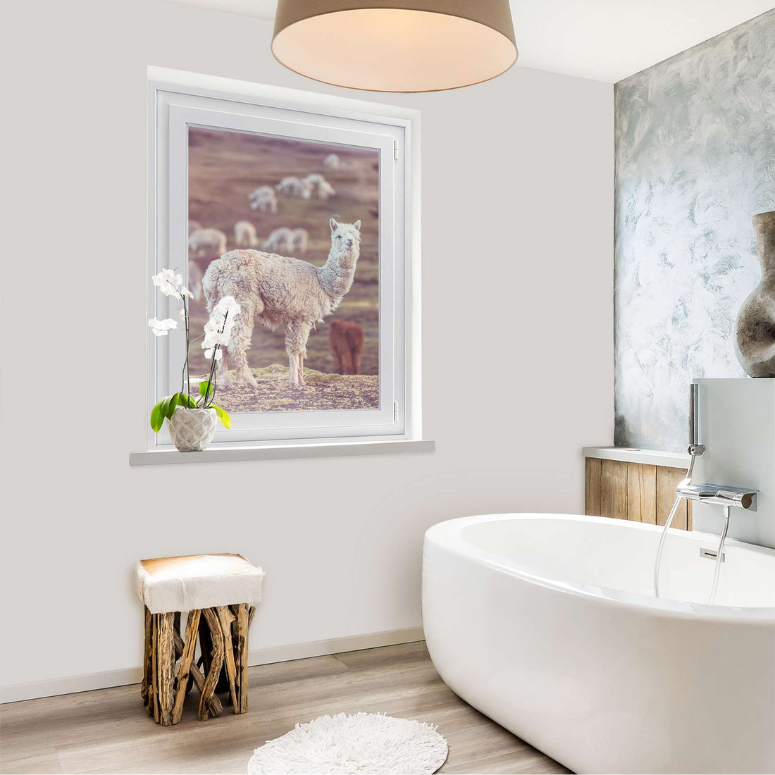Fensterfolie [hoch] - Pako - 70x100 cm - Bad