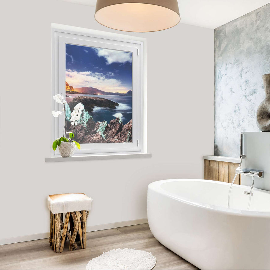 Fensterfolie [hoch] - Seaside - 70x100 cm - Bad