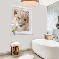 Fensterfolie [hoch] - Simba - 70x100 cm - Bad