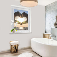 Fensterfolie [hoch] - Sunny Heart - 70x100 cm - Bad