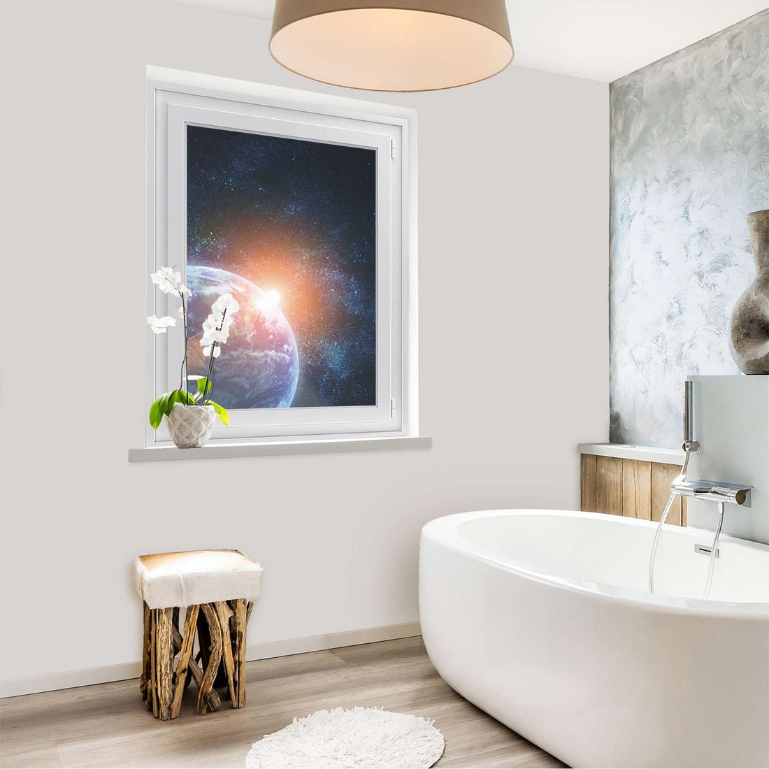 Fensterfolie [hoch] - Sunrise - 70x100 cm - Bad