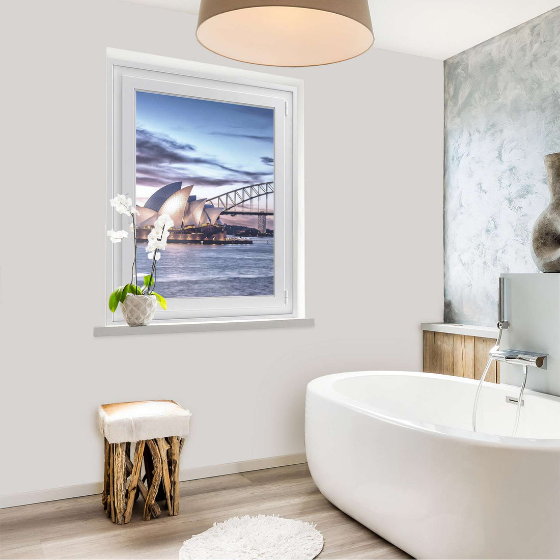 Fensterfolie [hoch] - Sydney - 70x100 cm - Bad