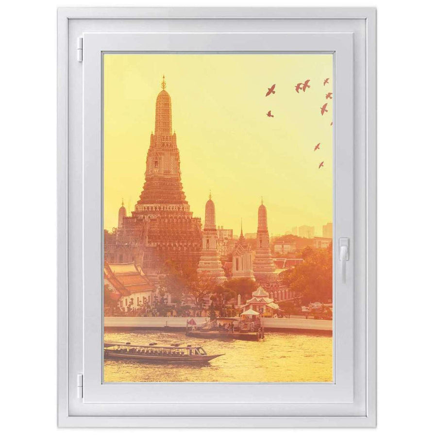 Fensterfolie [hoch] -Bangkok Sunset- Größe: 70x100 cm