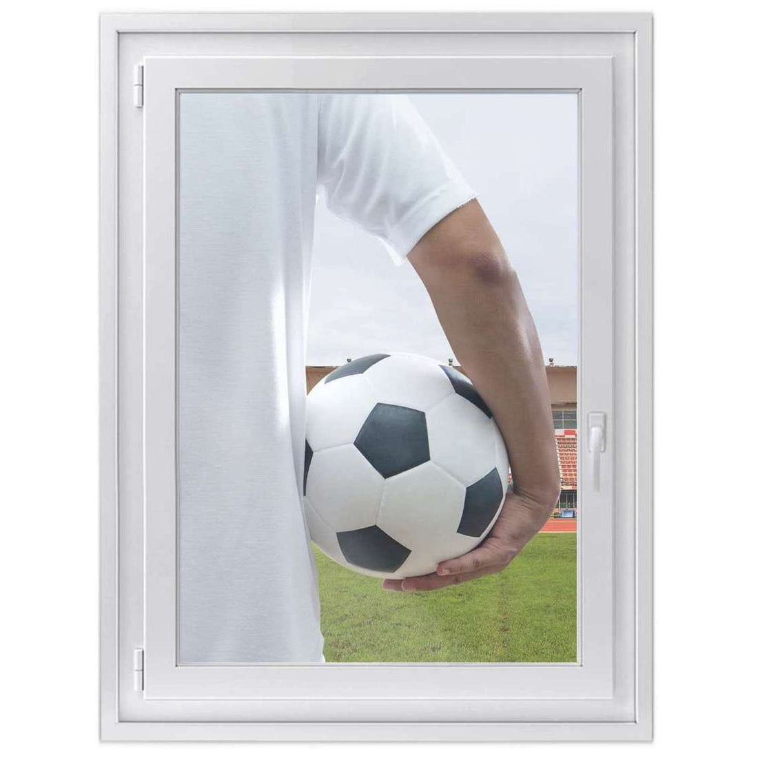 Fensterfolie [hoch] -Footballmania- Größe: 70x100 cm