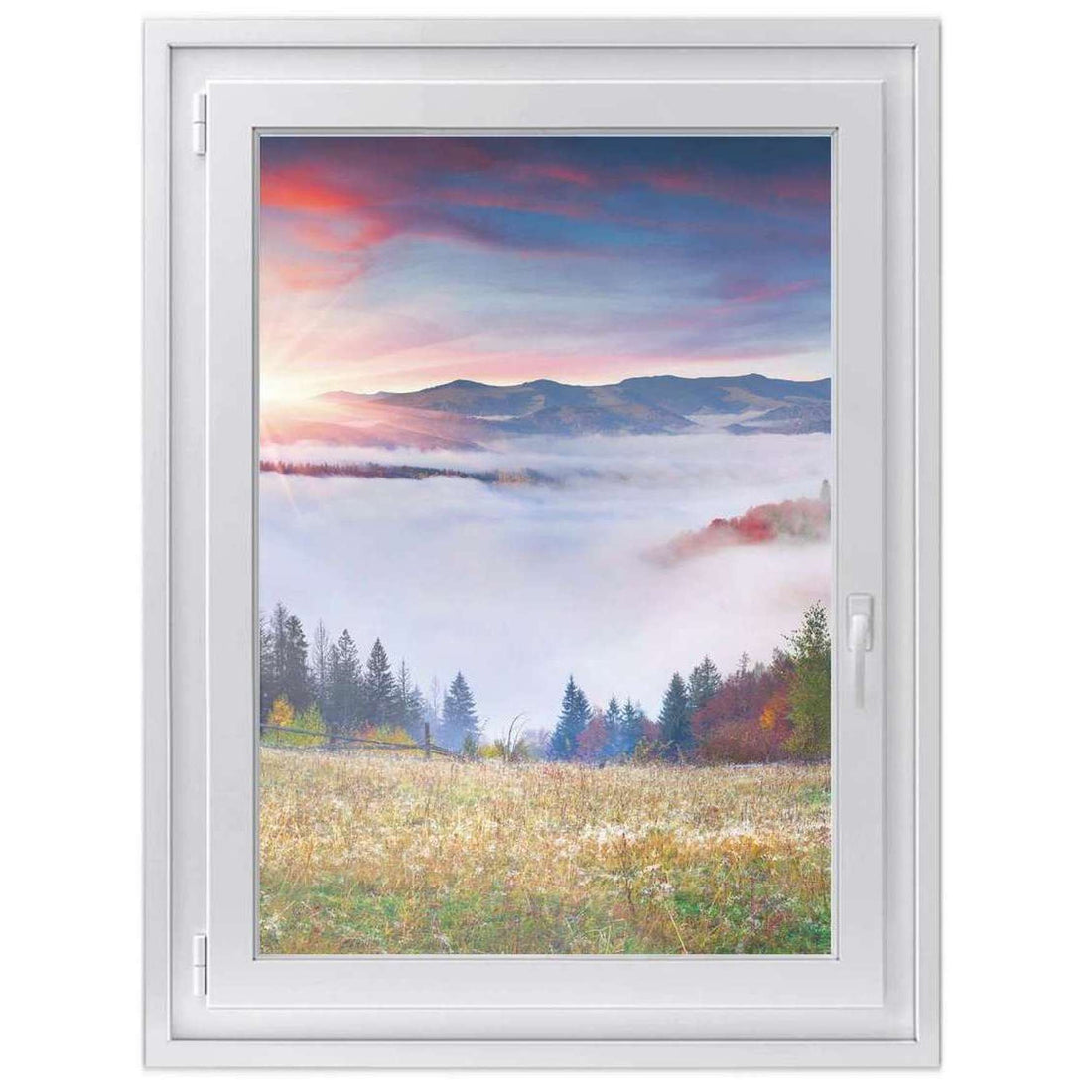 Fensterfolie [hoch] -Herbstwald- Größe: 70x100 cm