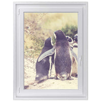 Fensterfolie [hoch] -Pingu Friendship- Größe: 70x100 cm