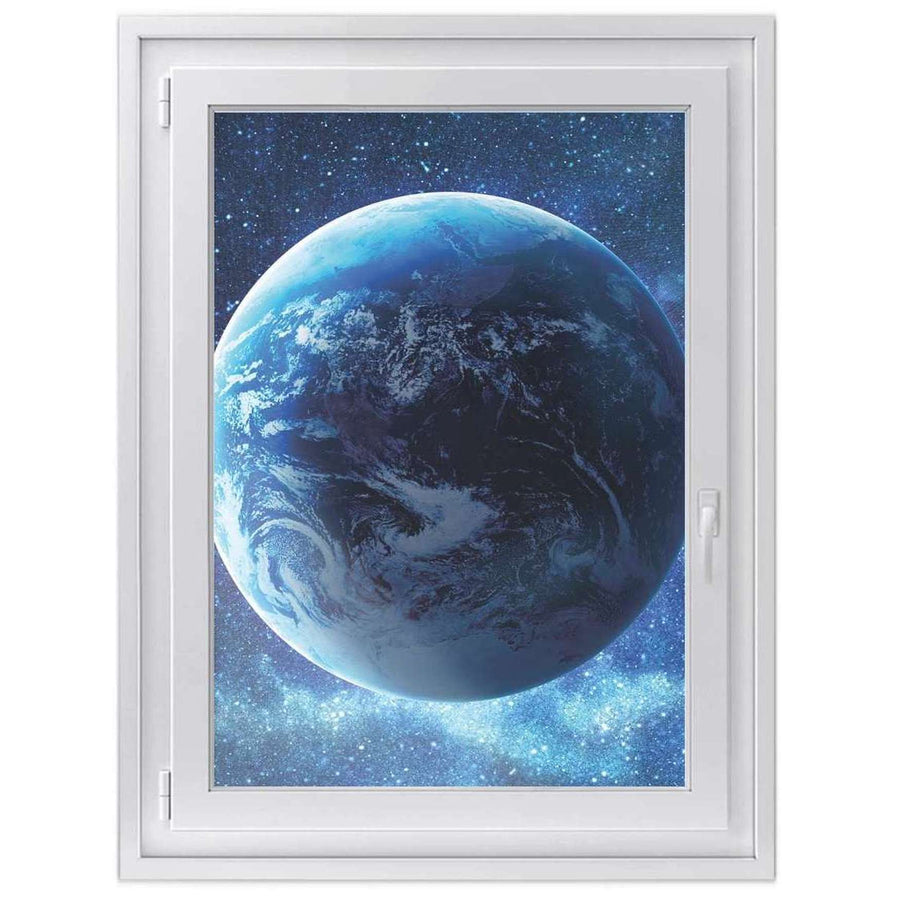 Fensterfolie [hoch] -Planet Blue- Größe: 70x100 cm