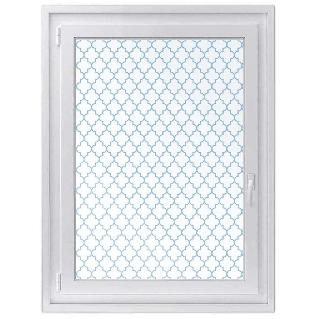 Fensterfolie [hoch] -Retro Pattern - Blau- Größe: 70x100 cm