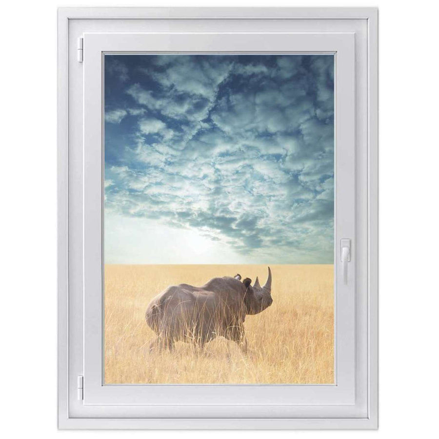 Fensterfolie [hoch] -Rhino- Größe: 70x100 cm