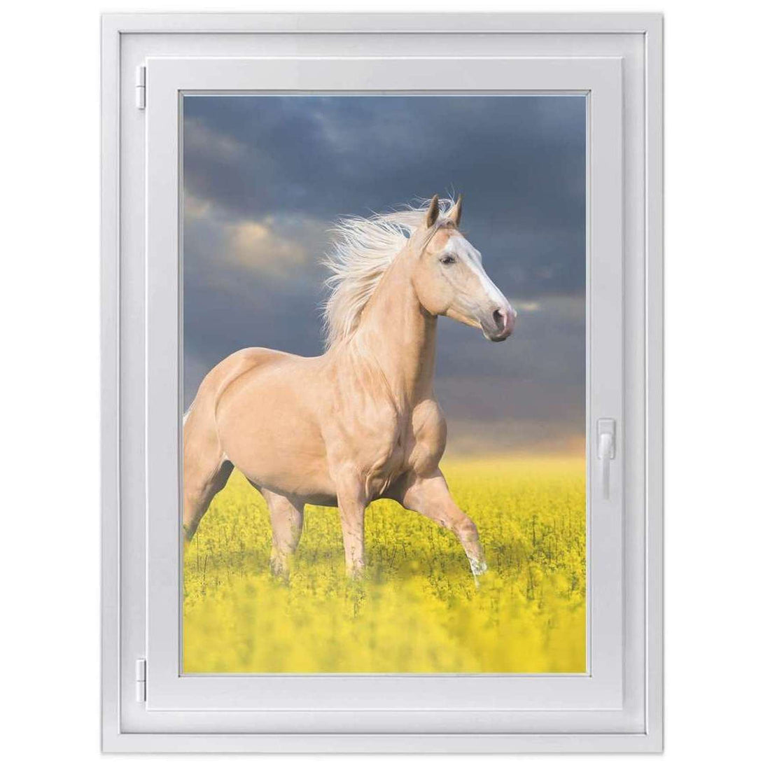 Fensterfolie [hoch] -Wildpferd- Größe: 70x100 cm