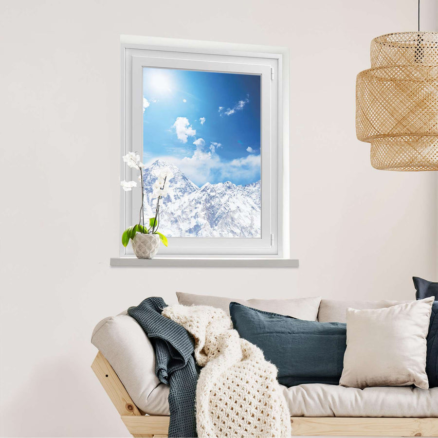 Fensterfolie [hoch] Everest  - Wohnzimmer70cm x 100cm