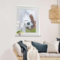 Fensterfolie [hoch] Footballmania  - Wohnzimmer70cm x 100cm