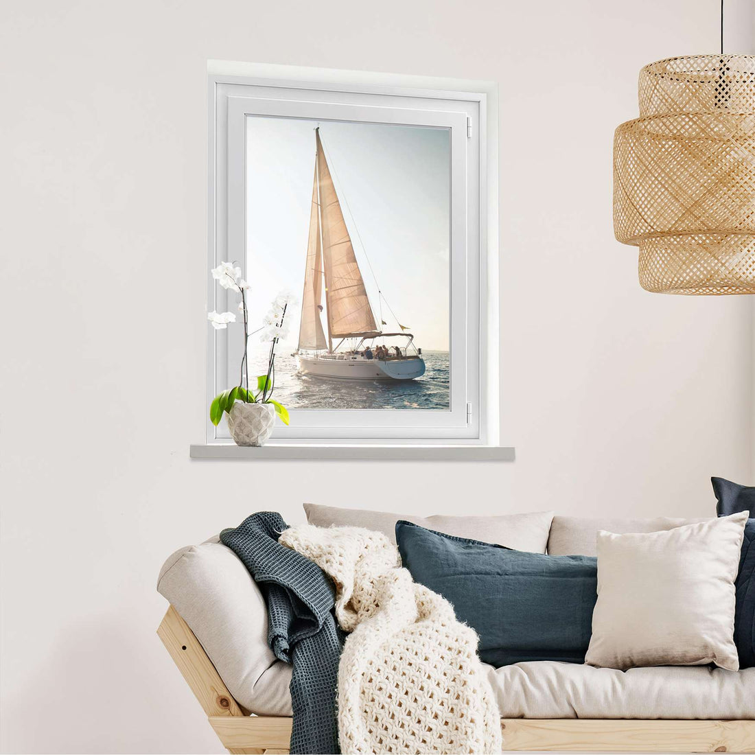 Fensterfolie [hoch] Freedom  - Wohnzimmer70cm x 100cm