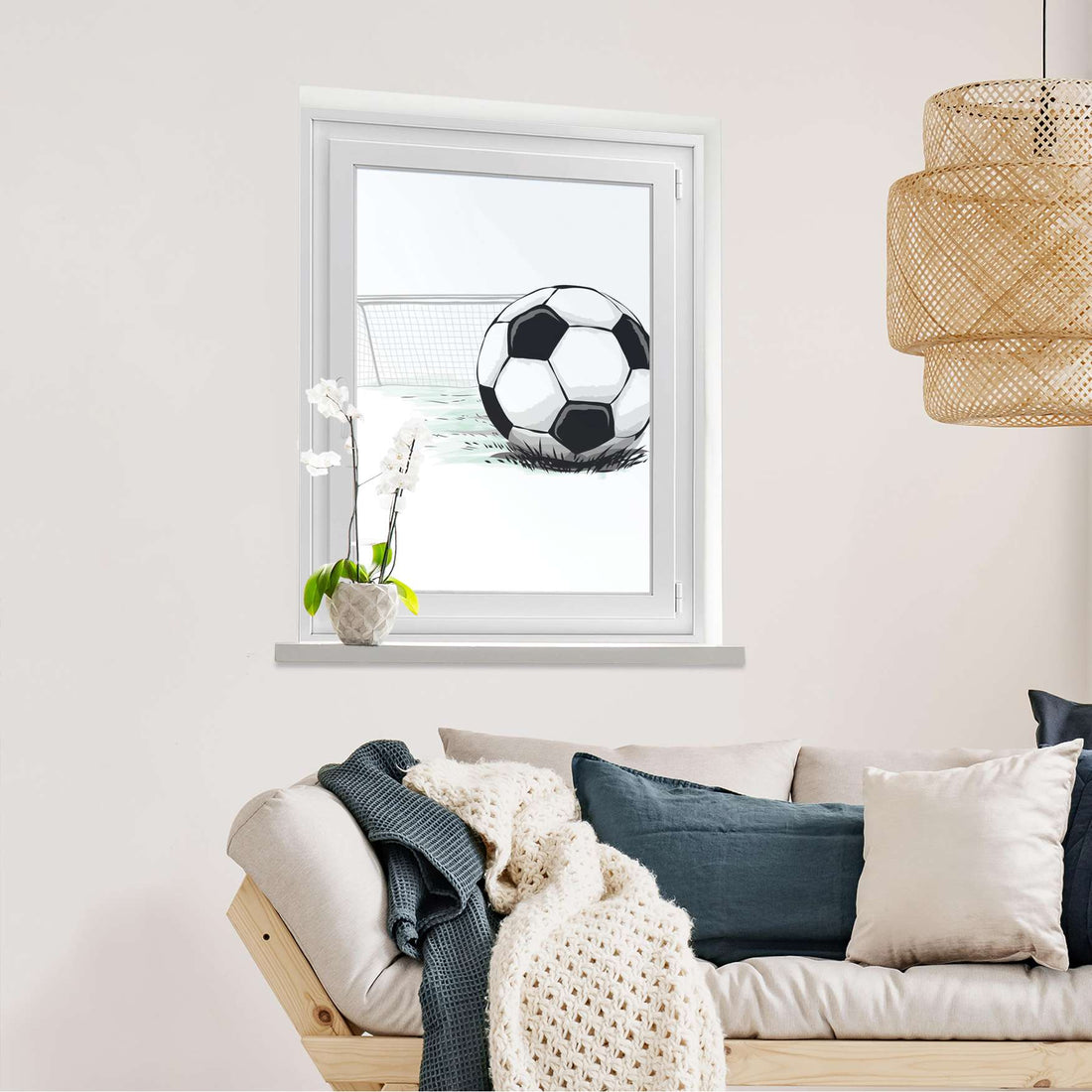 Fensterfolie [hoch] Freistoss  - Wohnzimmer70cm x 100cm