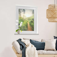 Fensterfolie [hoch] Green Tea Fields  - Wohnzimmer70cm x 100cm