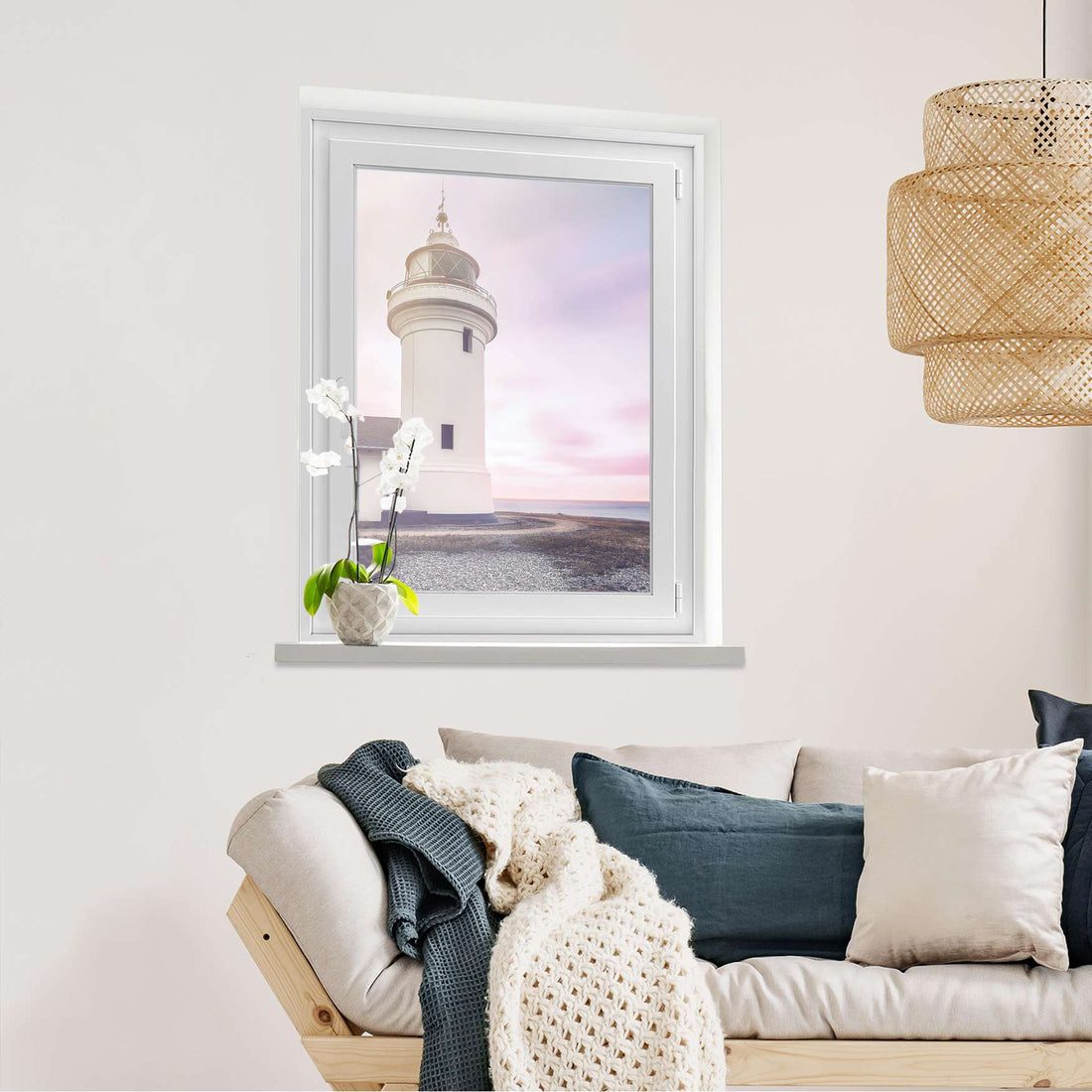Fensterfolie [hoch] Lighthouse  - Wohnzimmer70cm x 100cm