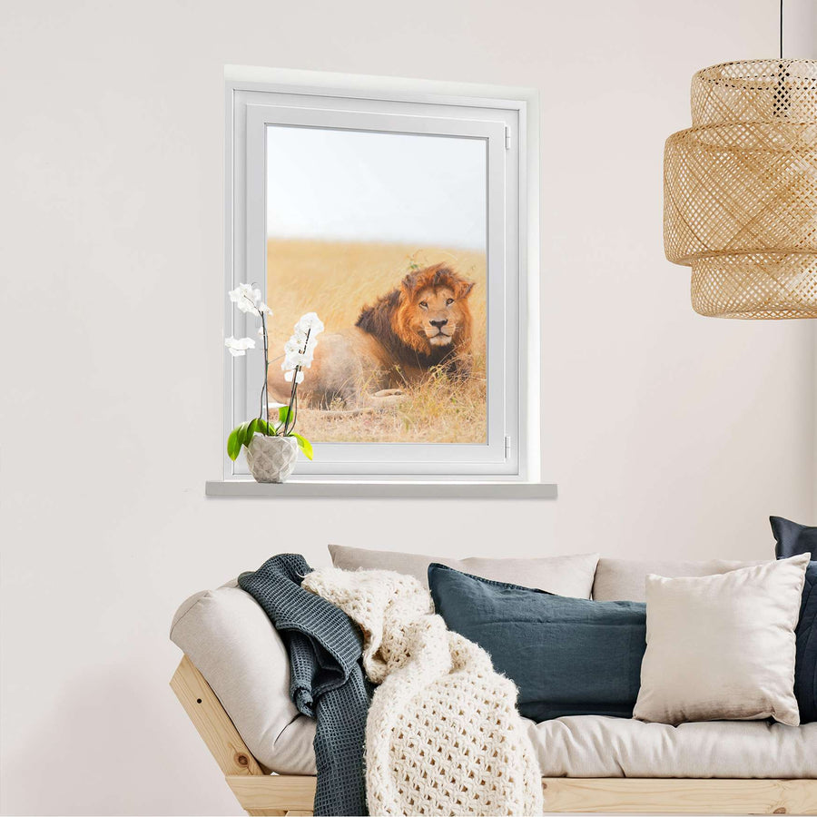 Fensterfolie [hoch] Lion King  - Wohnzimmer70cm x 100cm