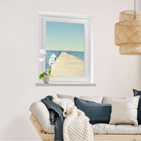 Fensterfolie [hoch] Neustart  - Wohnzimmer70cm x 100cm