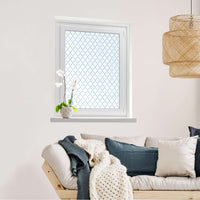 Fensterfolie [hoch] Retro Pattern - Blau  - Wohnzimmer70cm x 100cm
