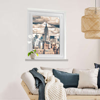 Fensterfolie [hoch] Skyline NYC  - Wohnzimmer70cm x 100cm