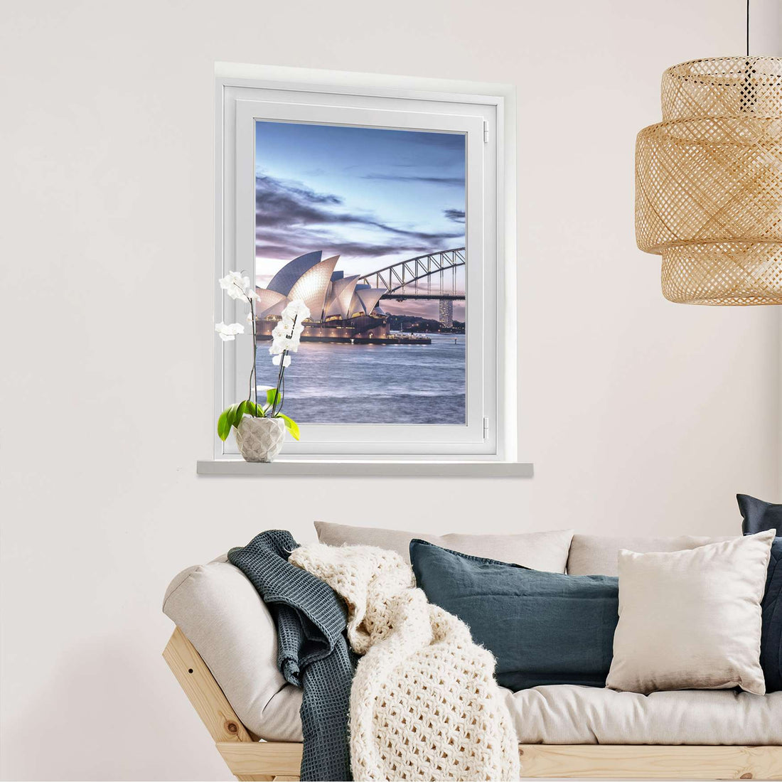 Fensterfolie [hoch] Sydney  - Wohnzimmer70cm x 100cm