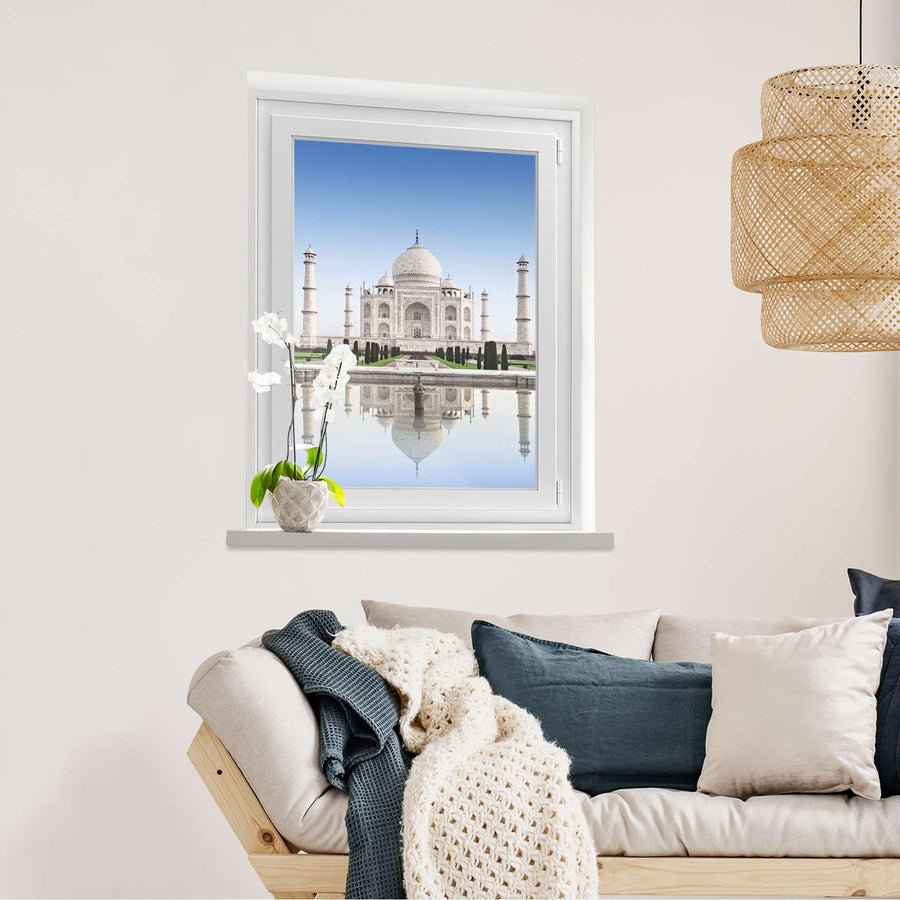 Fensterfolie [hoch] Taj Mahal  - Wohnzimmer70cm x 100cm