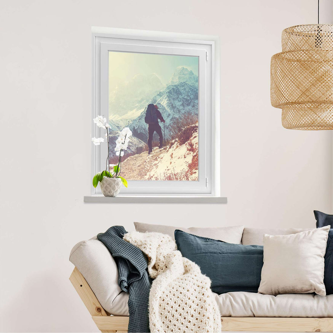 Fensterfolie [hoch] The sky is the limit  - Wohnzimmer70cm x 100cm