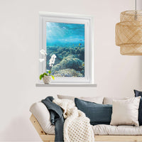 Fensterfolie [hoch] Underwater World  - Wohnzimmer70cm x 100cm