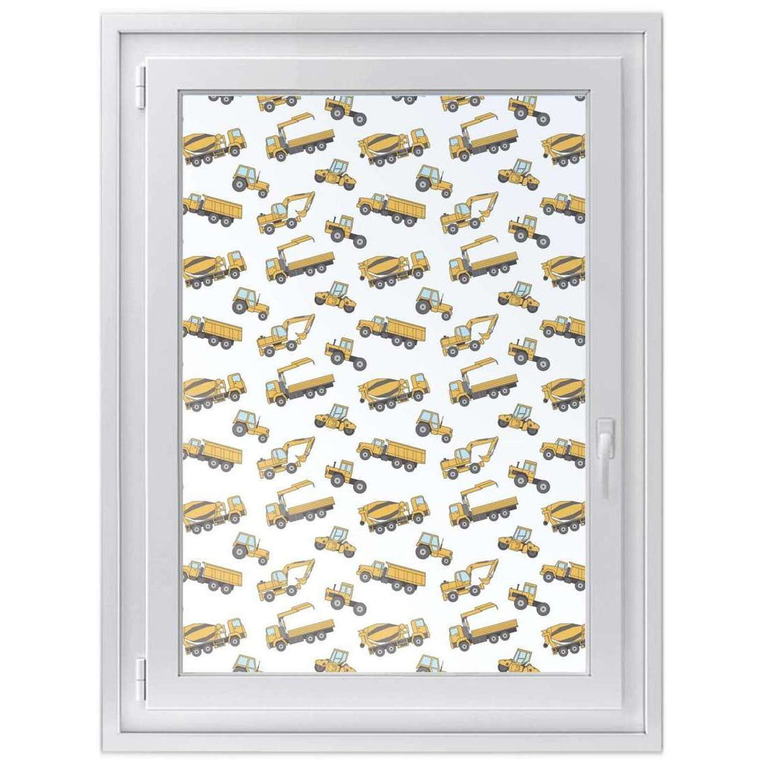 Fensterfolie [hoch] -Working Cars- Größe: 70x100 cm