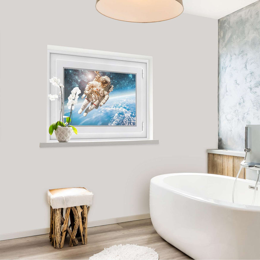Fensterfolie [quer] - Outer Space - 70x50 cm - Bad