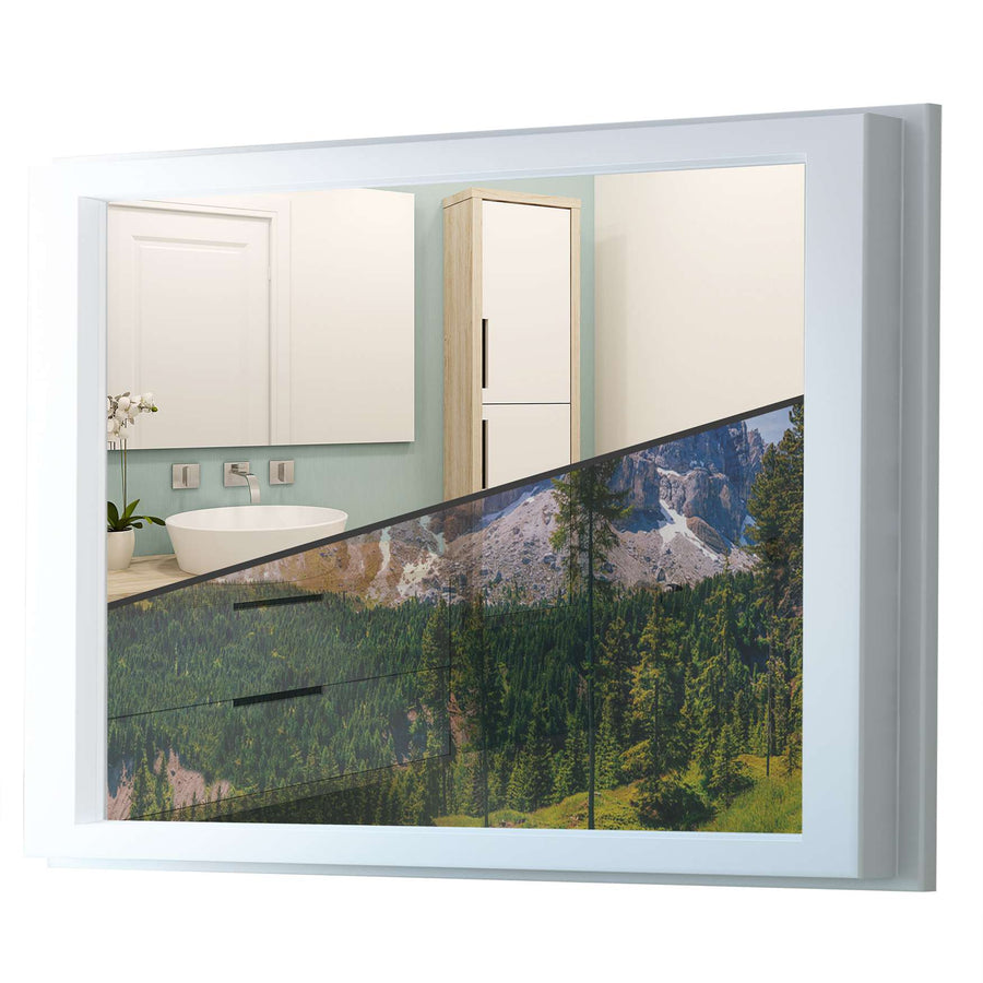 Fensterfolie [quer] - Alpenblick - 100x70 cm - Transparenz