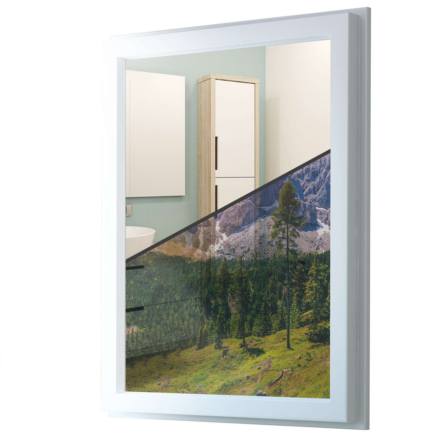 Fensterfolie [hoch] - Alpenblick - 70x100 cm - Transparenz