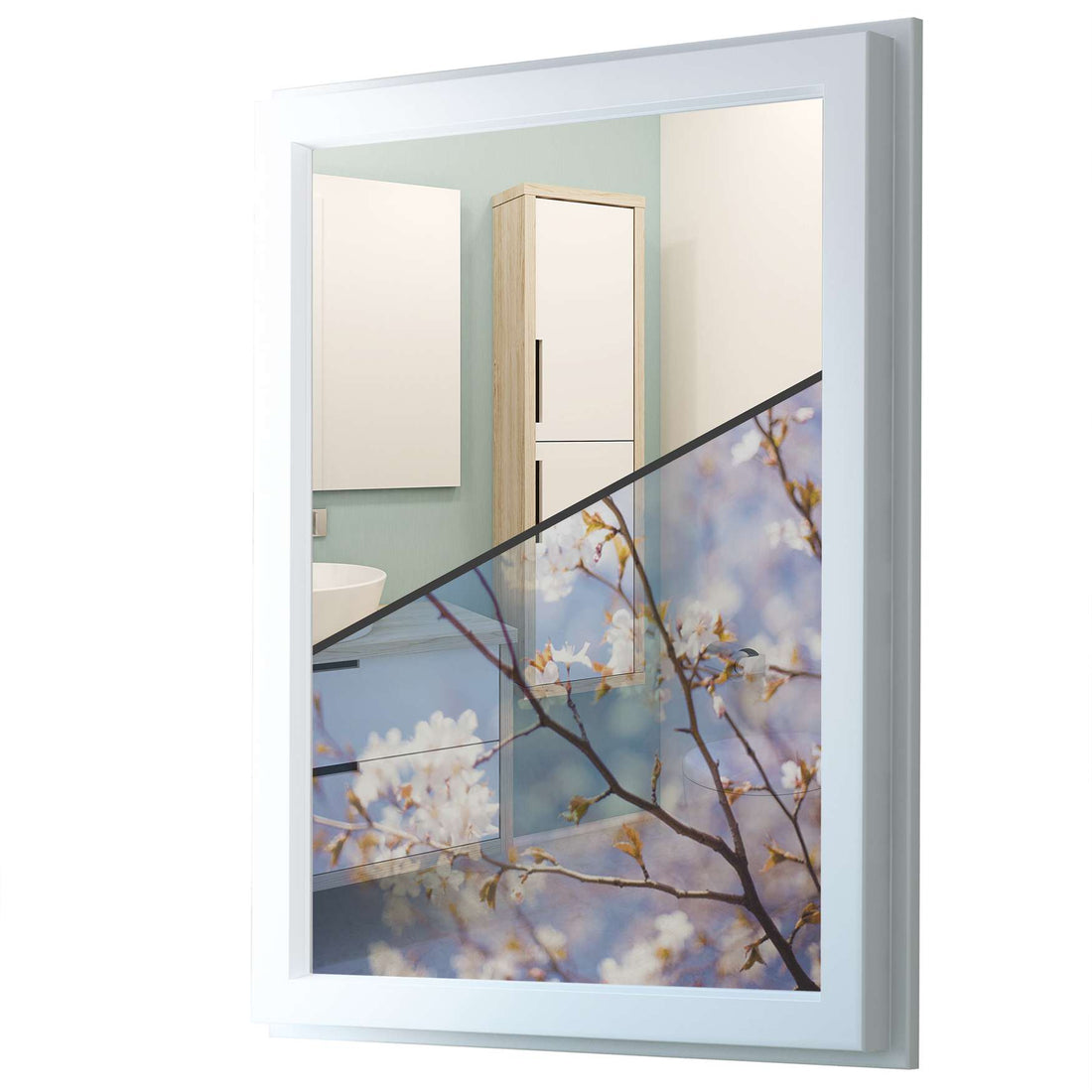 Fensterfolie [hoch] - Apple Blossoms - 70x100 cm - Transparenz