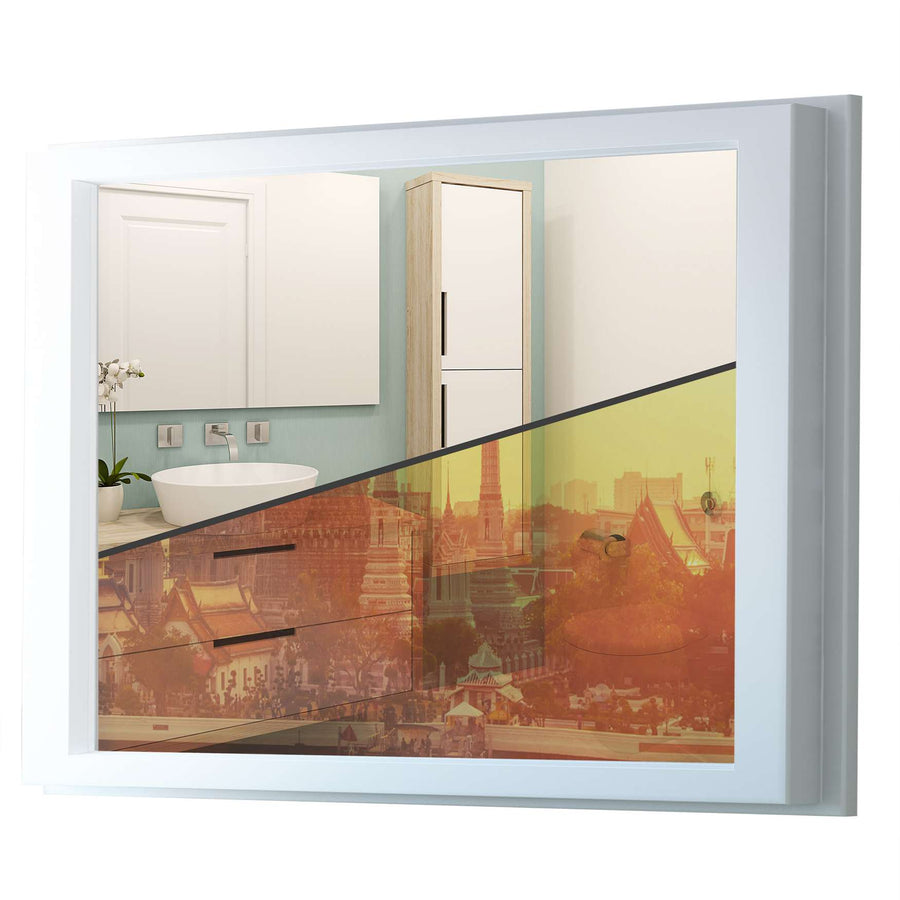 Fensterfolie [quer] - Bangkok Sunset - 100x70 cm - Transparenz