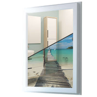 Fensterfolie [hoch] - Blue Water - 70x100 cm - Transparenz