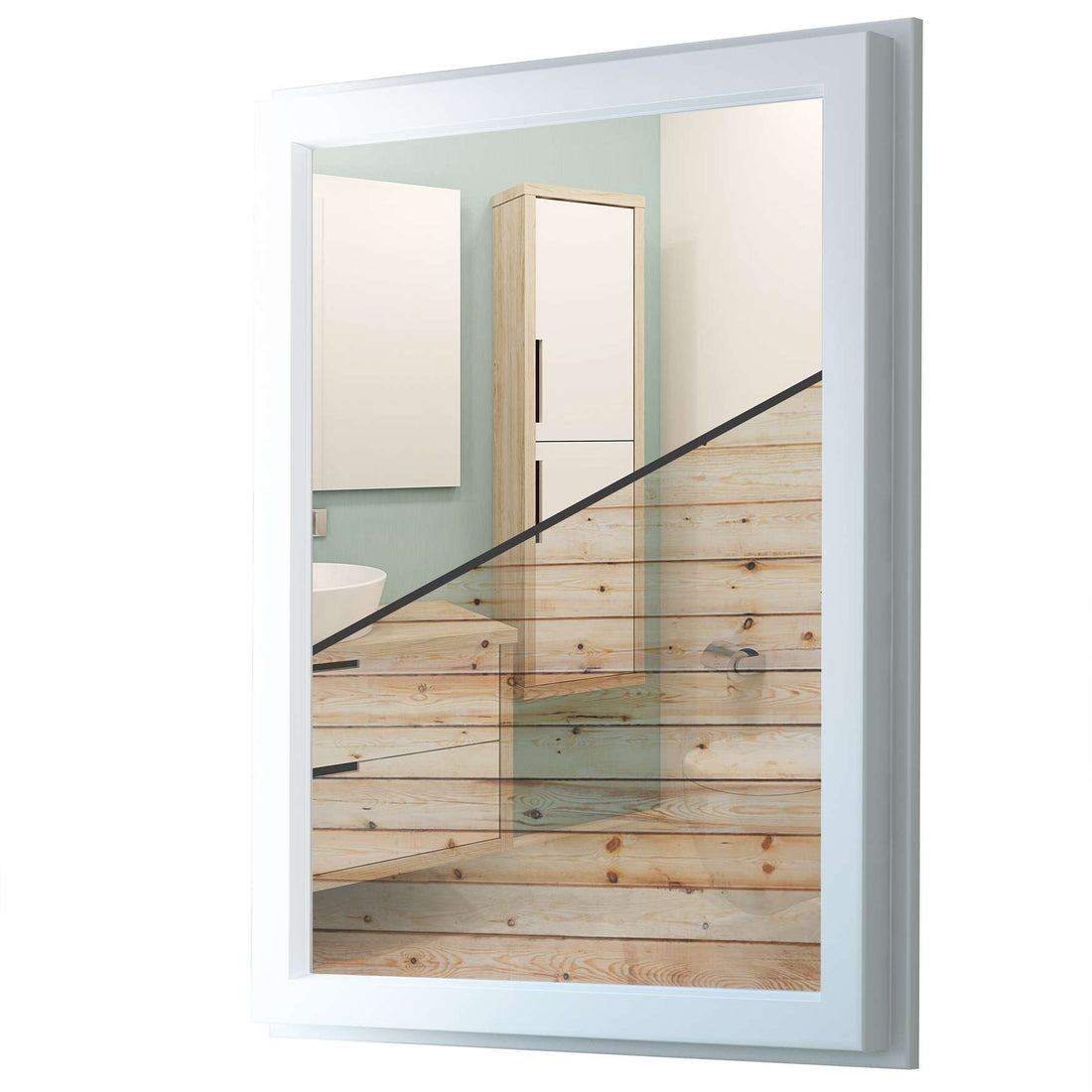 Fensterfolie [hoch] - Bright Planks - 70x100 cm - Transparenz