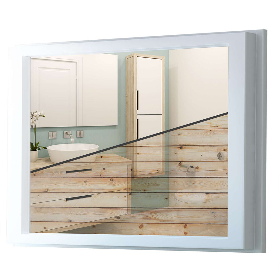 Fensterfolie [quer] - Bright Planks - 100x70 cm - Transparenz