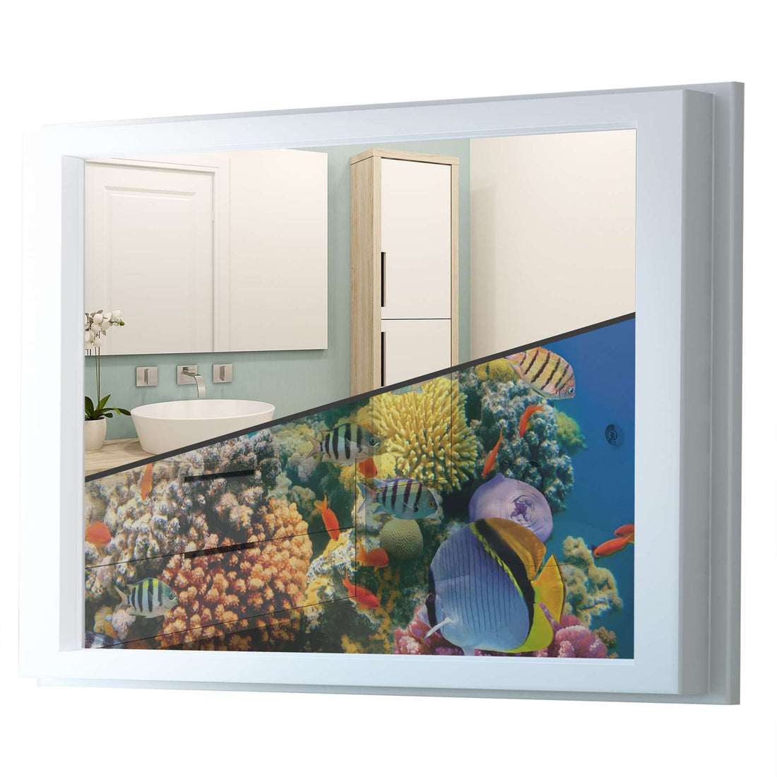 Fensterfolie [quer] - Coral Reef - 100x70 cm - Transparenz