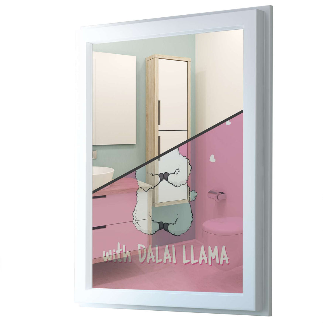 Fensterfolie [hoch] - Dalai Llama - 70x100 cm - Transparenz