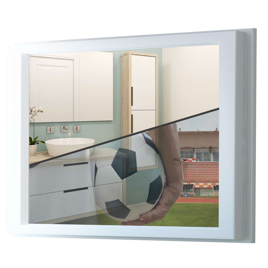 Fensterfolie [quer] - Footballmania - 100x70 cm - Transparenz