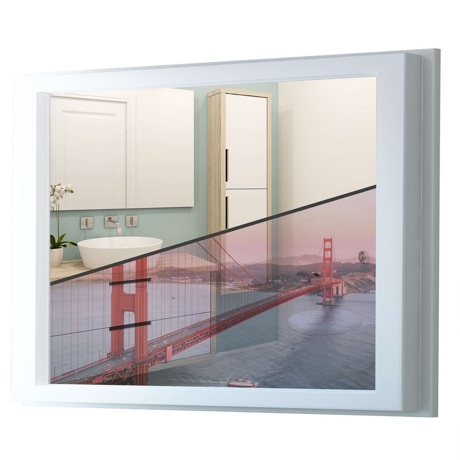 Fensterfolie [quer] - Golden Gate - 100x70 cm - Transparenz
