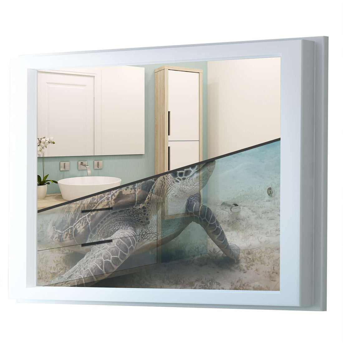 Fensterfolie [quer] - Design: Green Sea Turtle