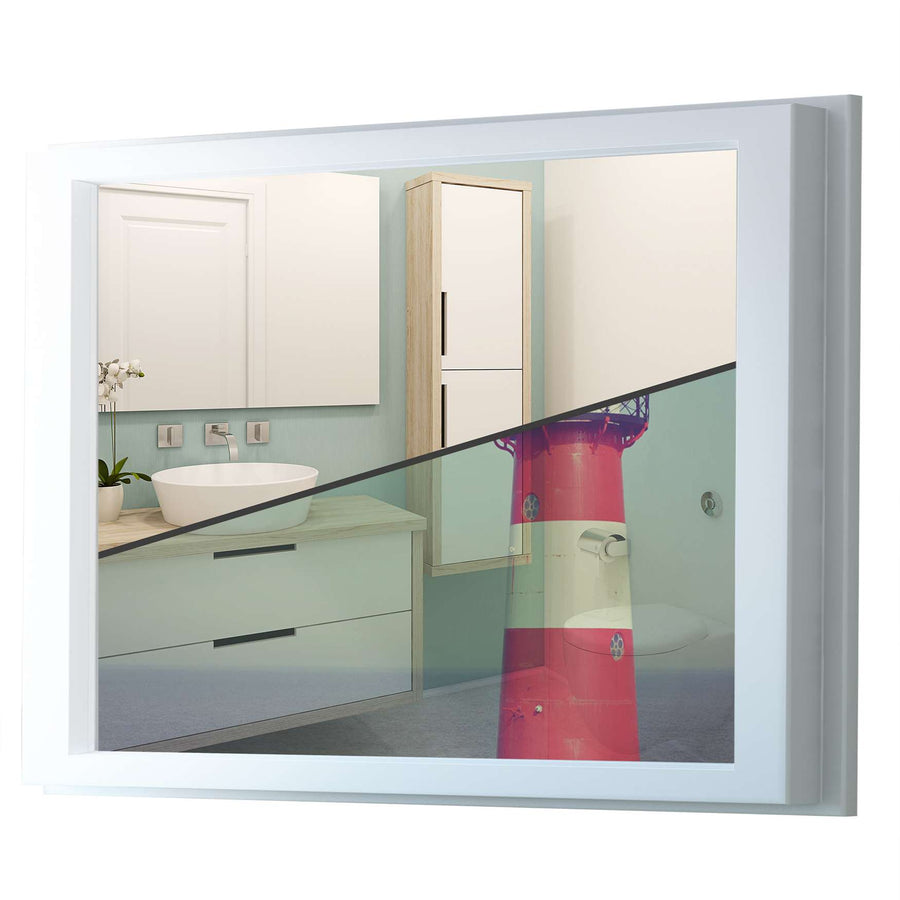 Fensterfolie [quer] - Leuchtturm - 100x70 cm - Transparenz