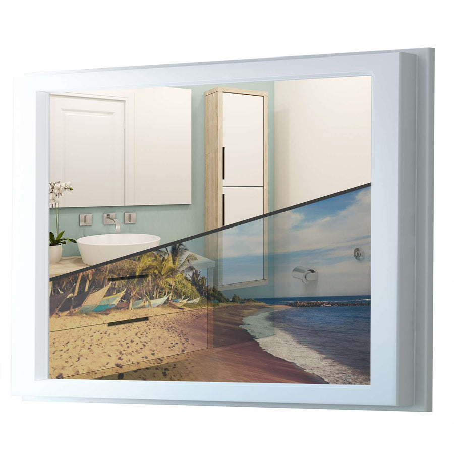 Fensterfolie [quer] - Longboat Beach - 100x70 cm - Transparenz