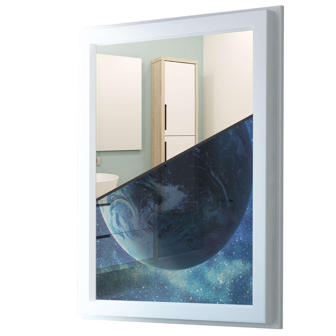 Fensterfolie [hoch] - Planet Blue - 70x100 cm - Transparenz
