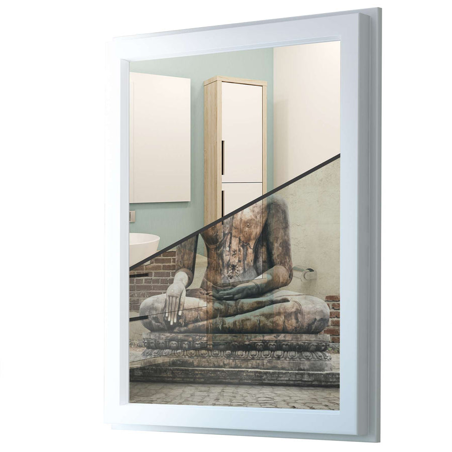 Fensterfolie [hoch] - Relaxing Buddha - 70x100 cm - Transparenz